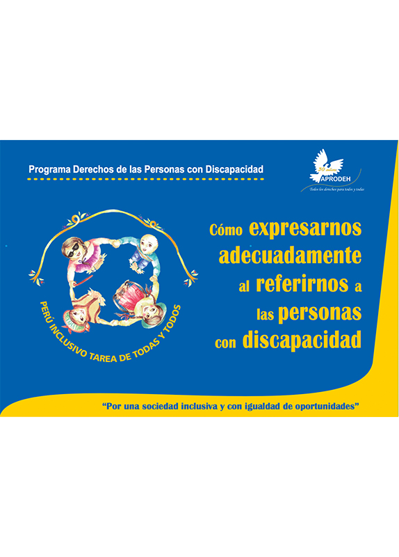 Portada de Cómo expresarnos adecuadamente al referirnos a las persona con discapacidad