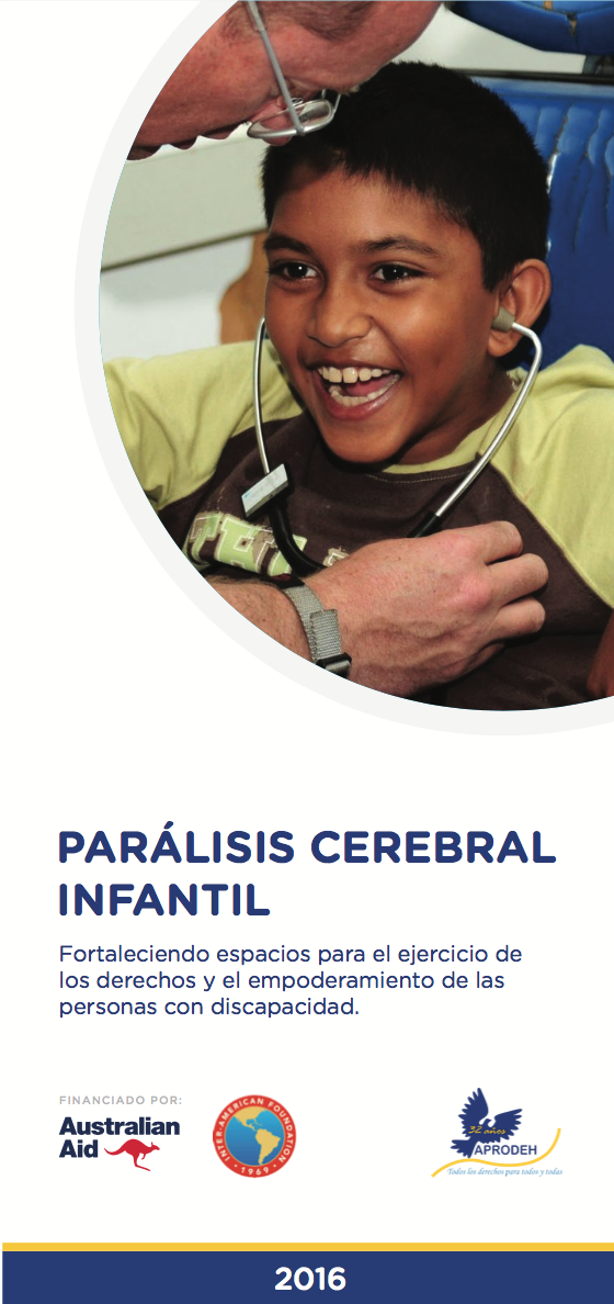Portada de Tríptico Parálisis Cerebral Infantil