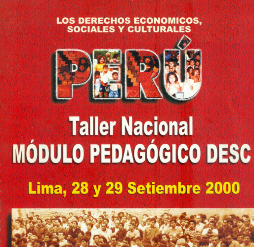 Portada de Taller Nacional MÓDULO PEDAGÓGICO DESC