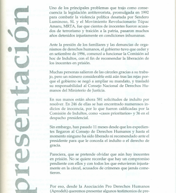 Portada de El drama aun no resuelto de los inocentes en prisión
