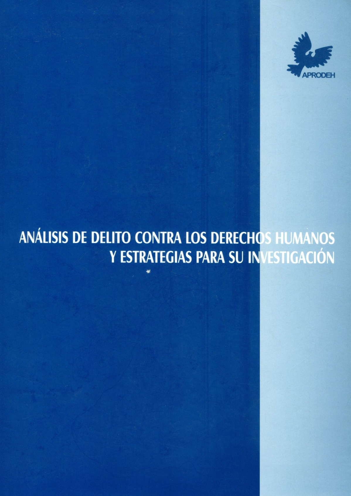 Portada de Análisis de delito contra los ddhh y esrtategias para su investigación