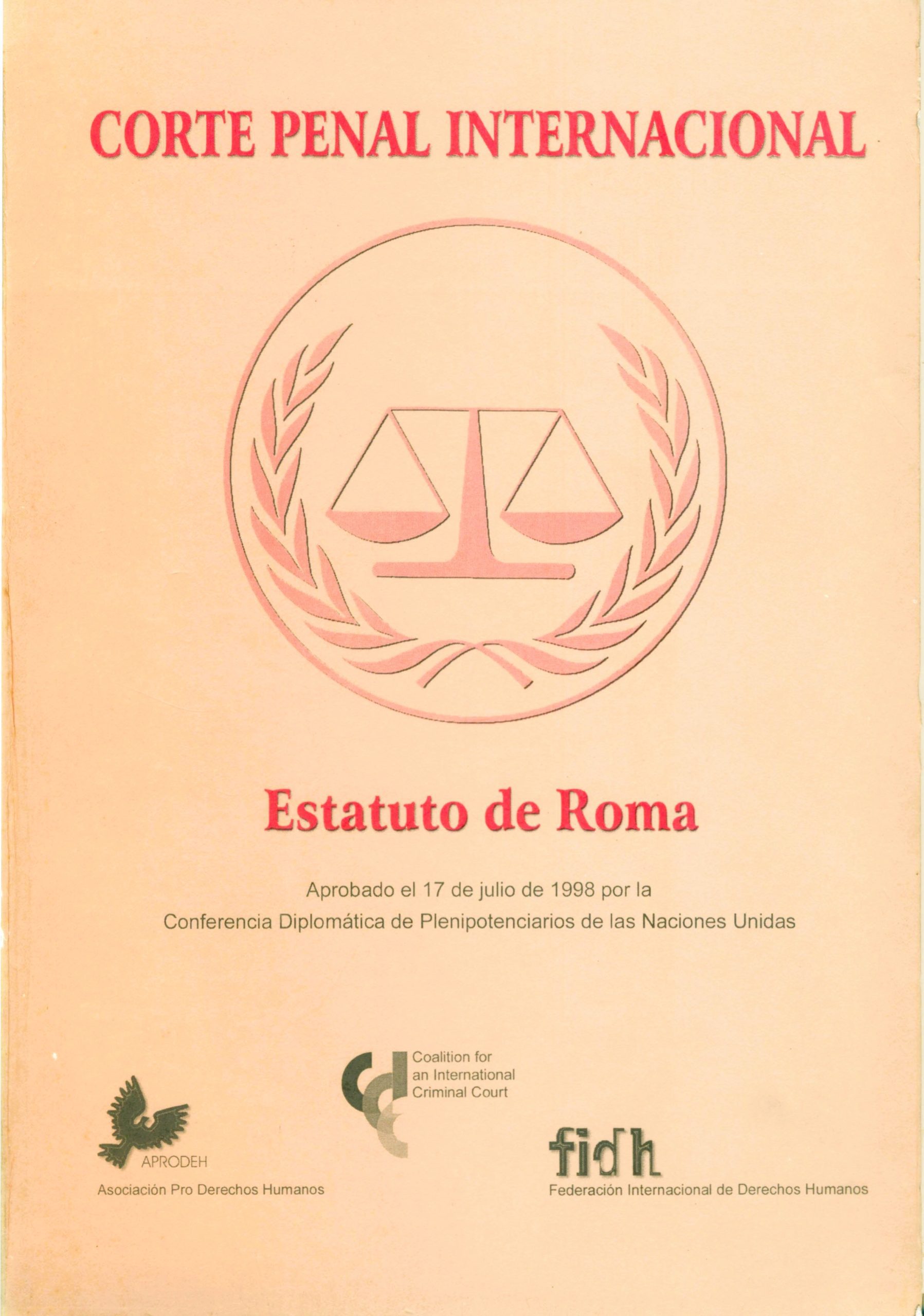 Portada de Estatuto de roma
