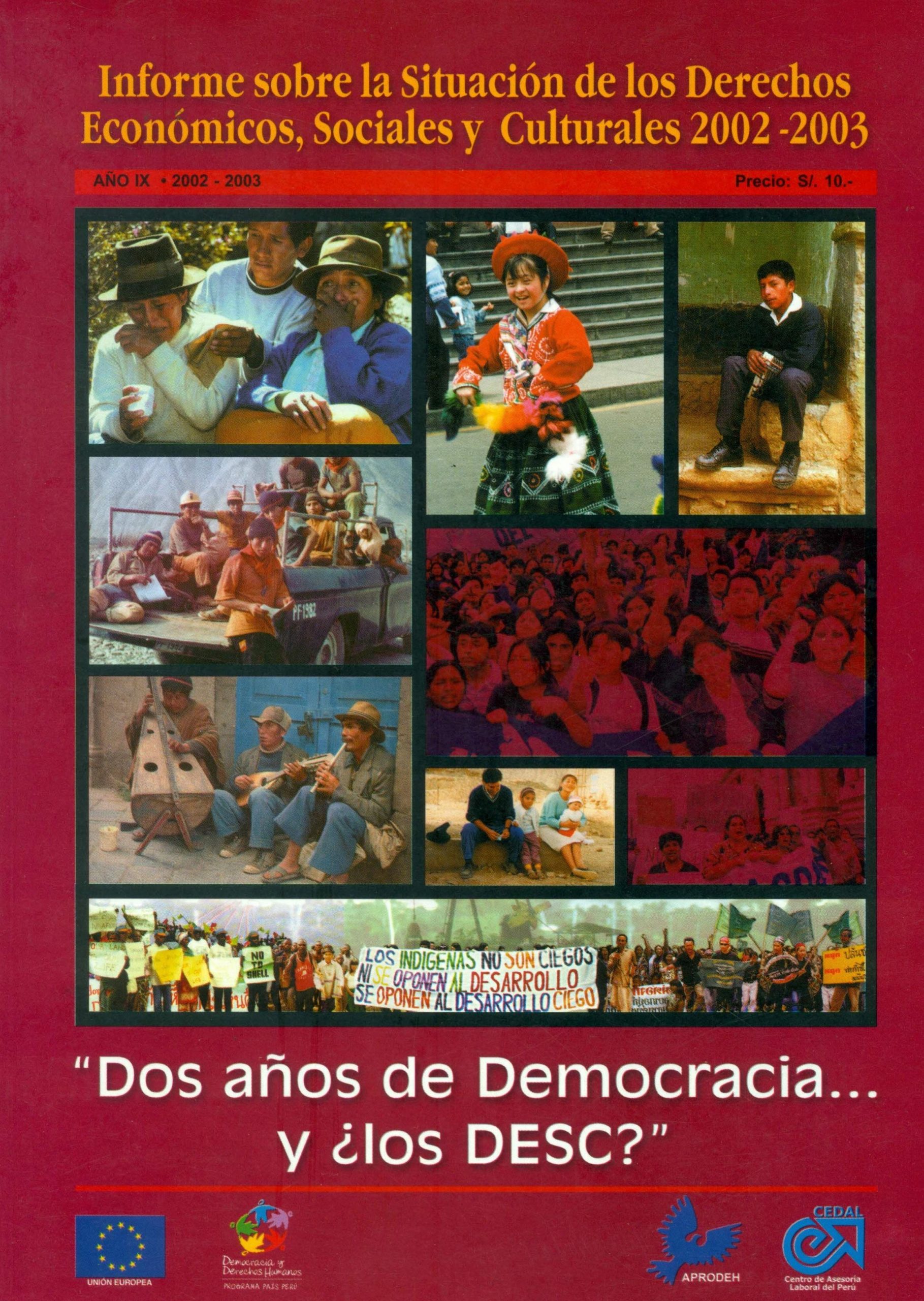 Portada de Informe DESC 2002
