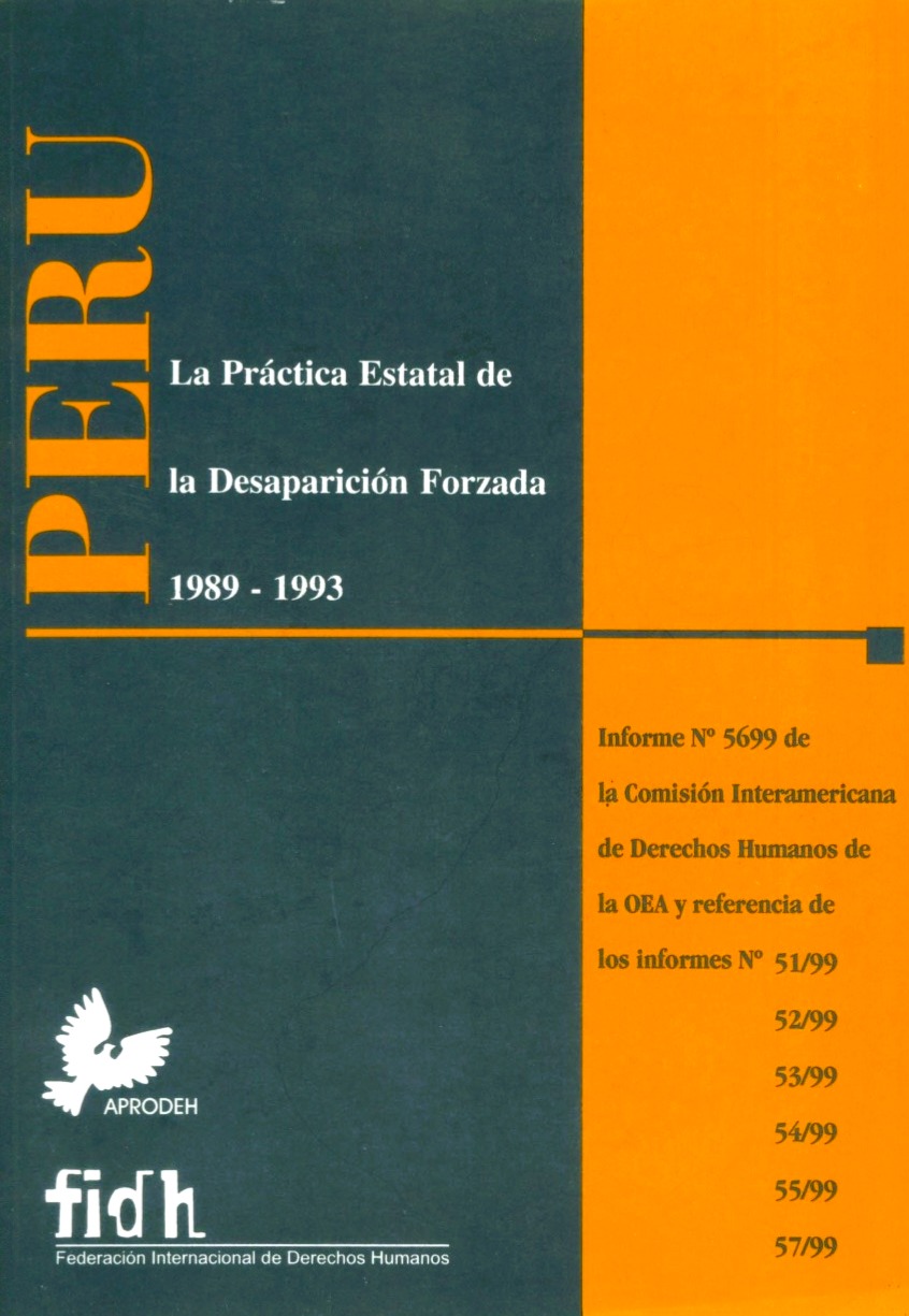 Portada de La práctica estatal de la desaparición forzada 1989-1993