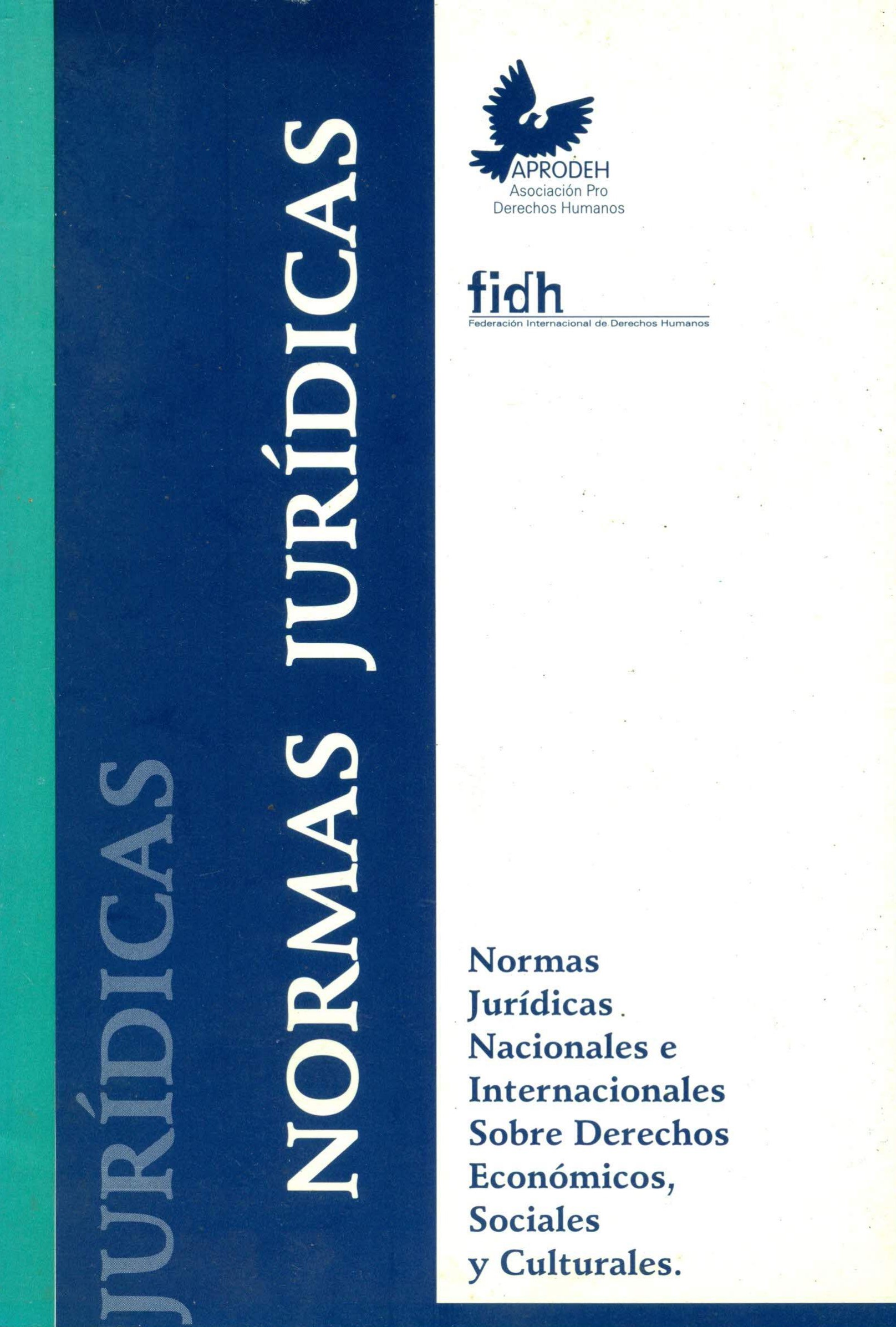 Portada de Lo nuevo sobre normas jurídicas nacionales e internacionales DESC 1