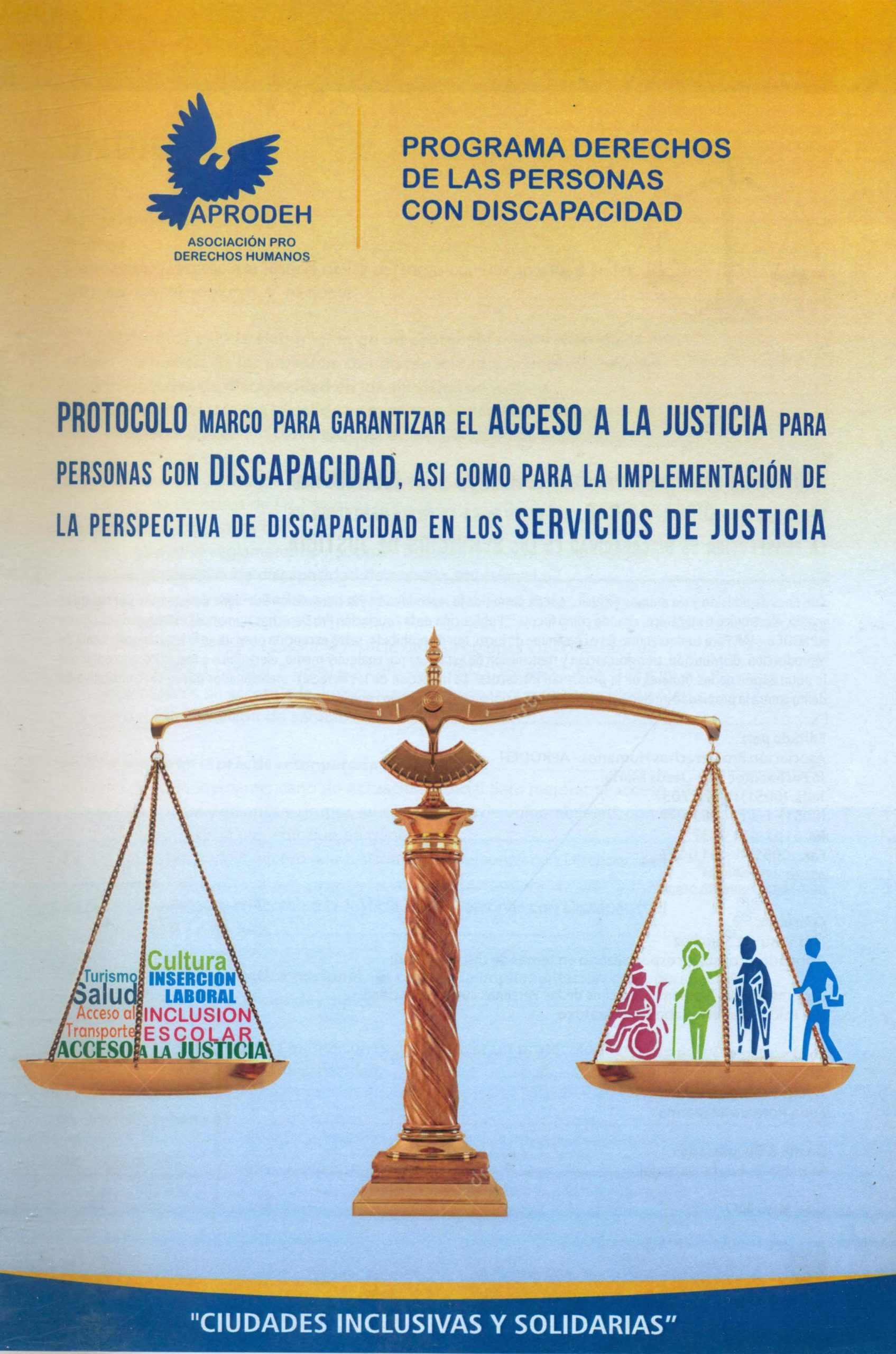 Portada de Protocolo macro para garantizar el acceso a la justicia a las personas con discapacidad