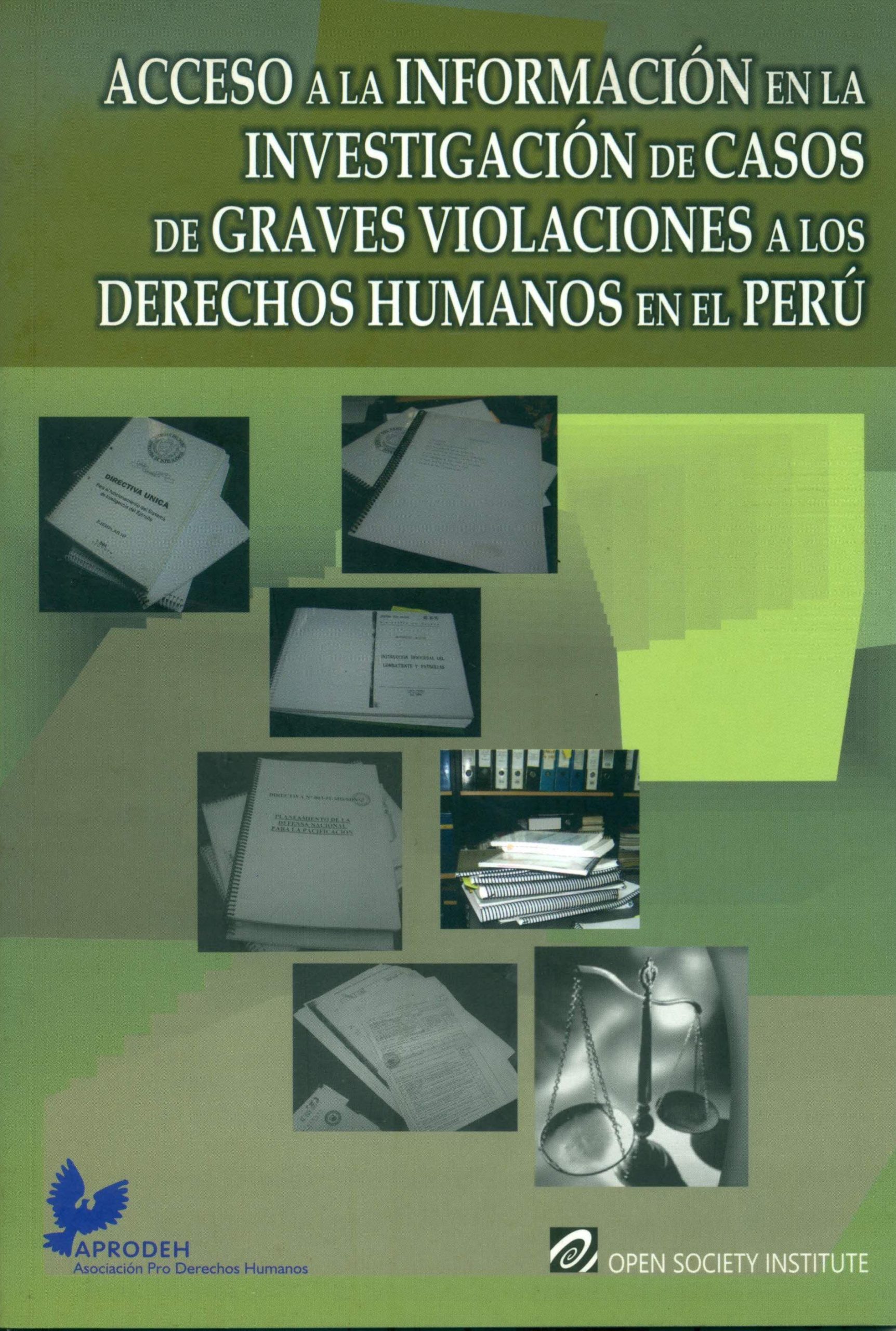 Portada de Acceso a la información en la investigación de casos de graves violaciones