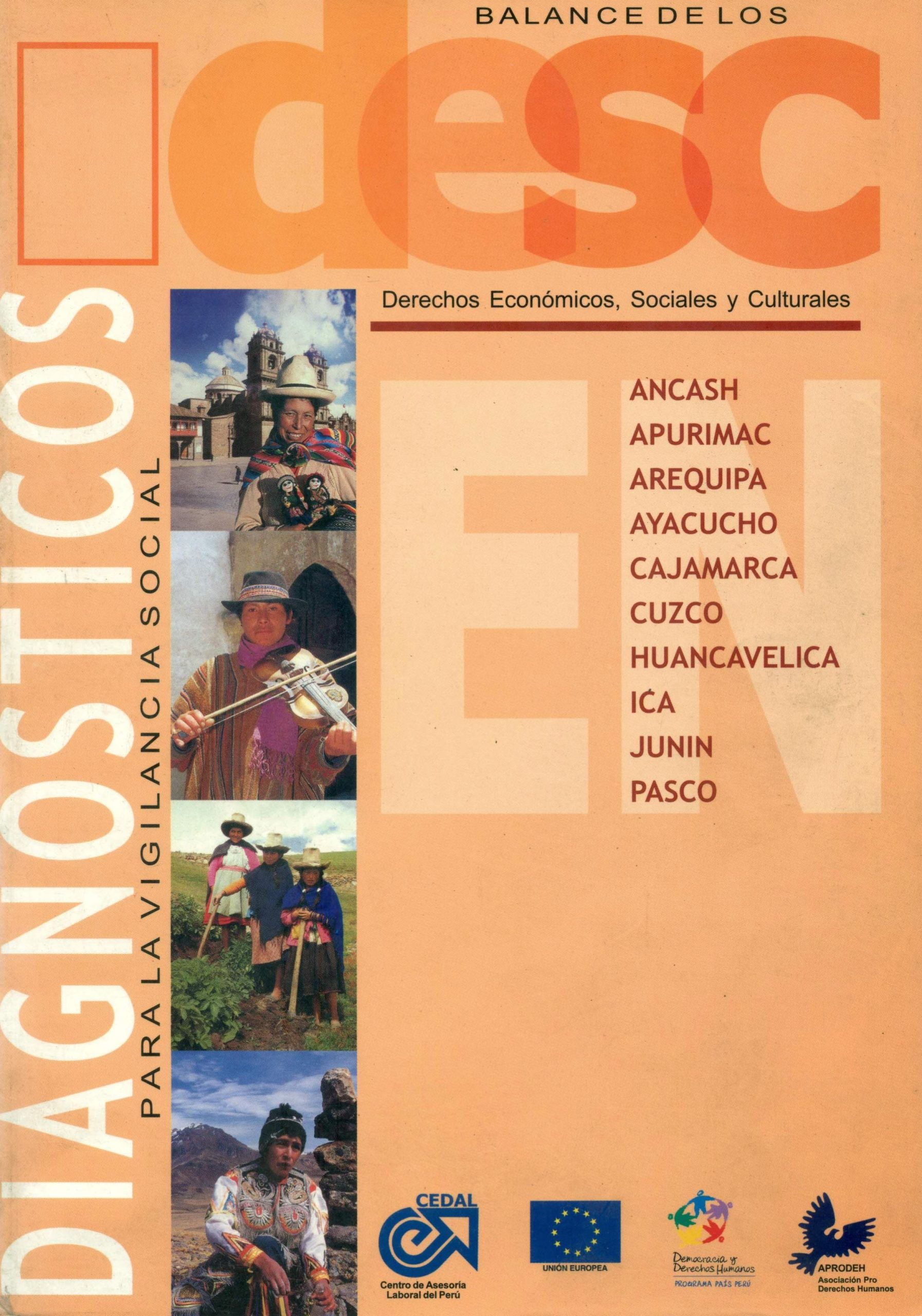 Portada de Balance de los DESC diagnosticos para la vigilancia social