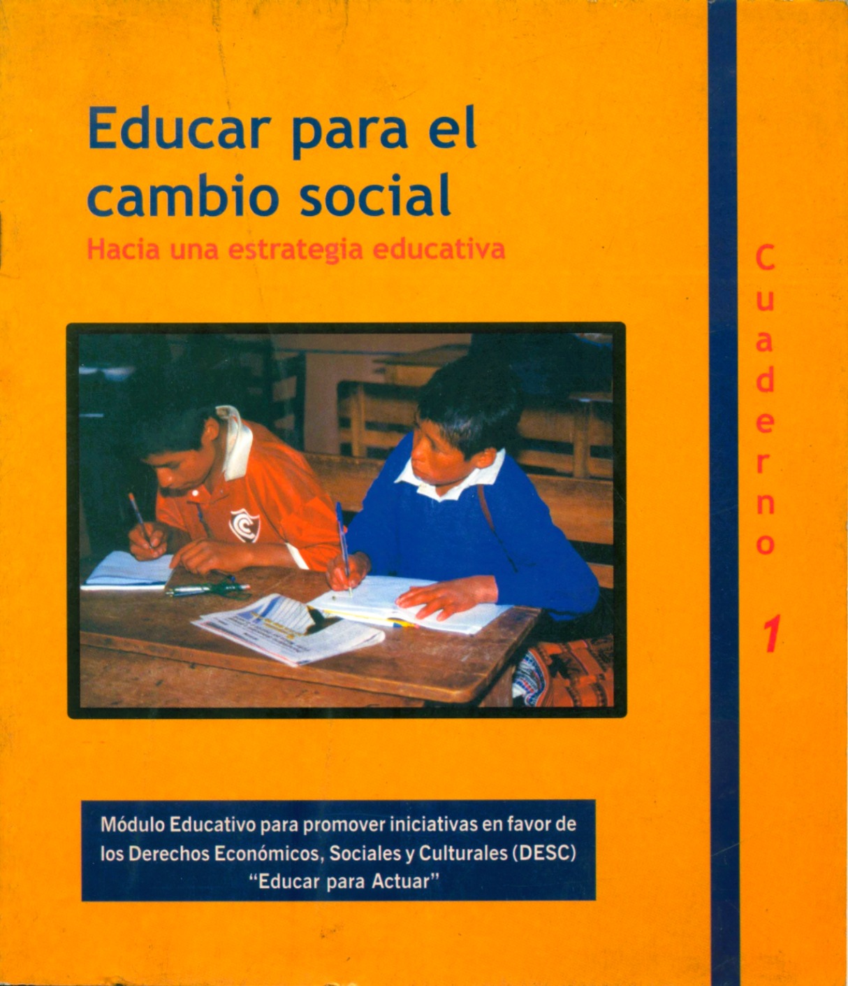 Portada de Educar para el cambio social modulo educativo