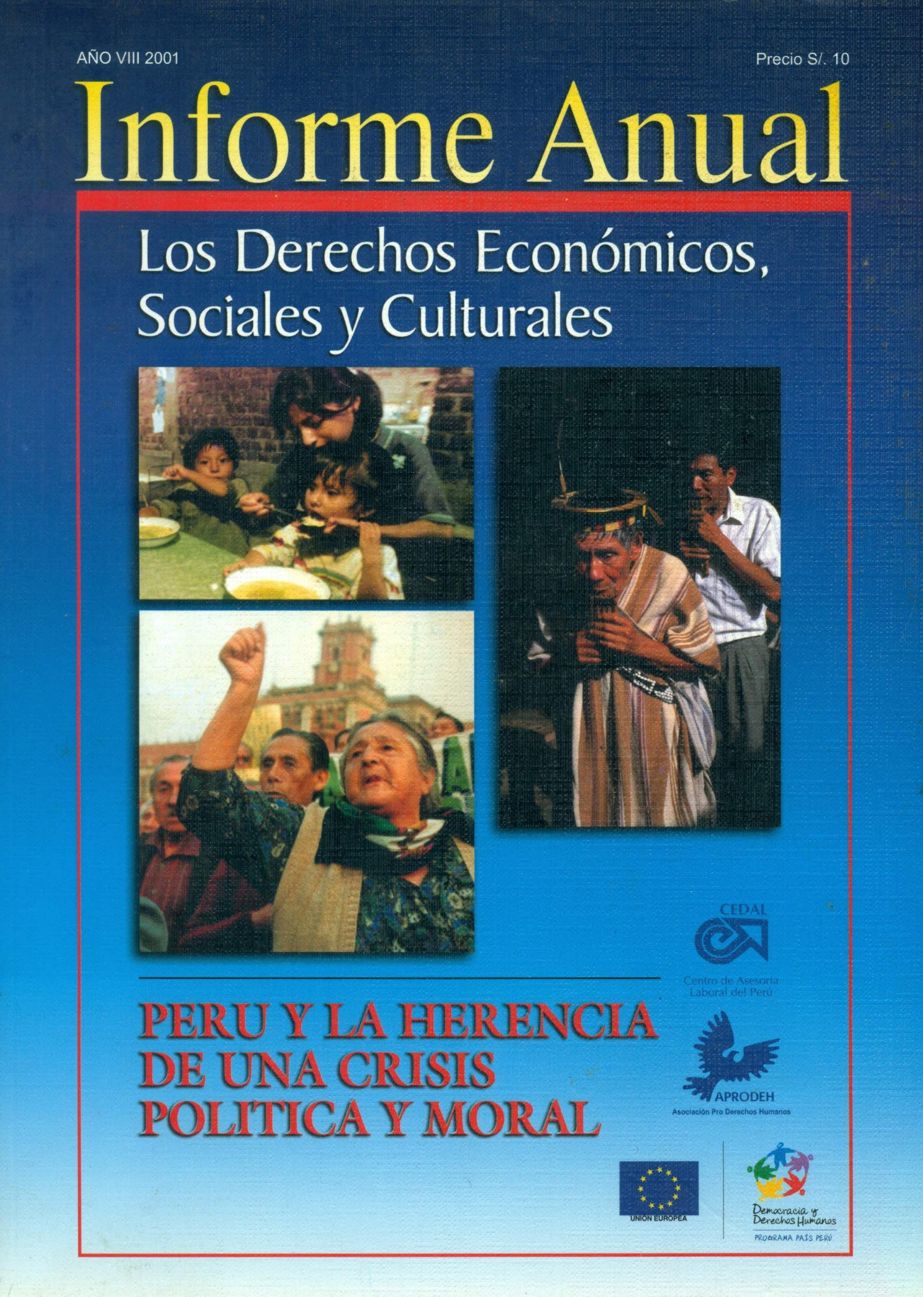 Portada de Informe anual los DESC 2001