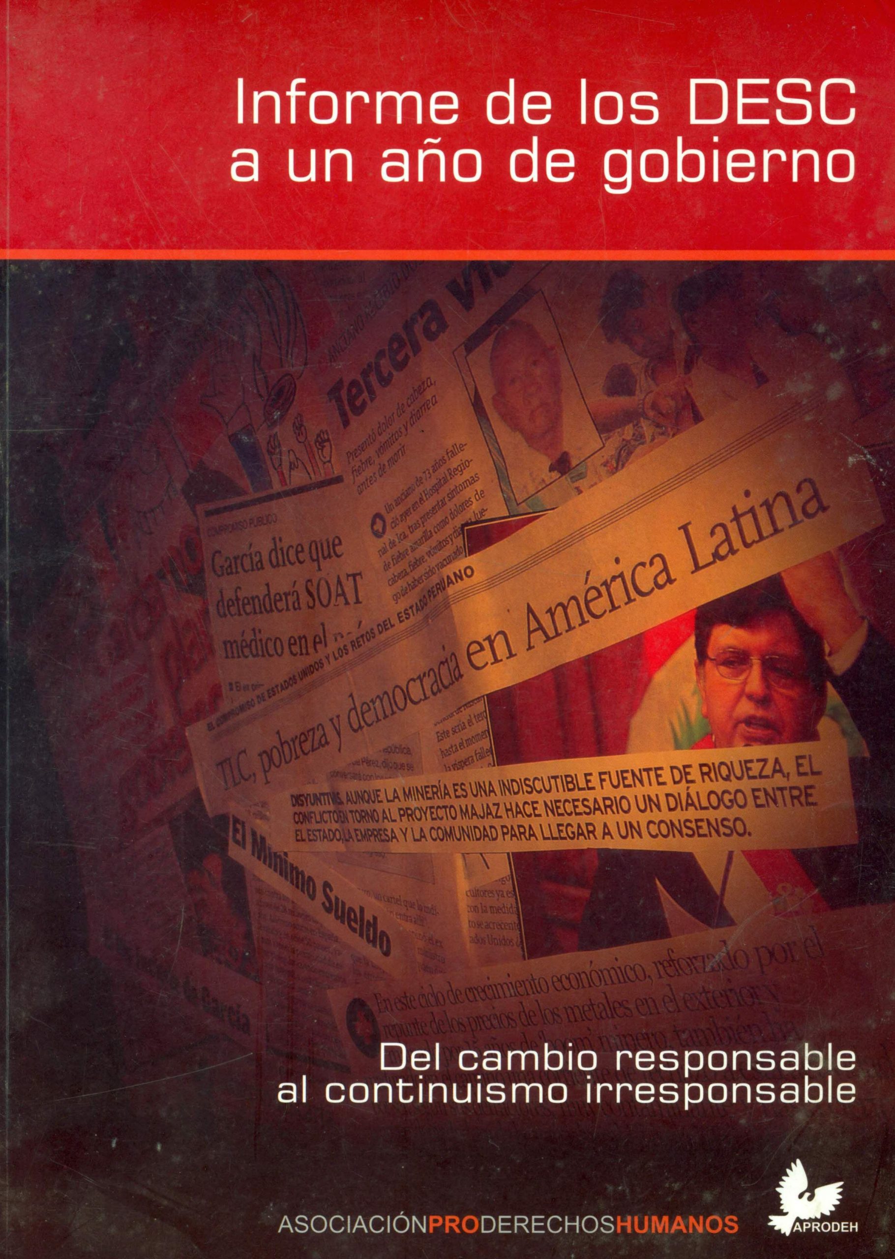Portada de Informe de los DESC 2007