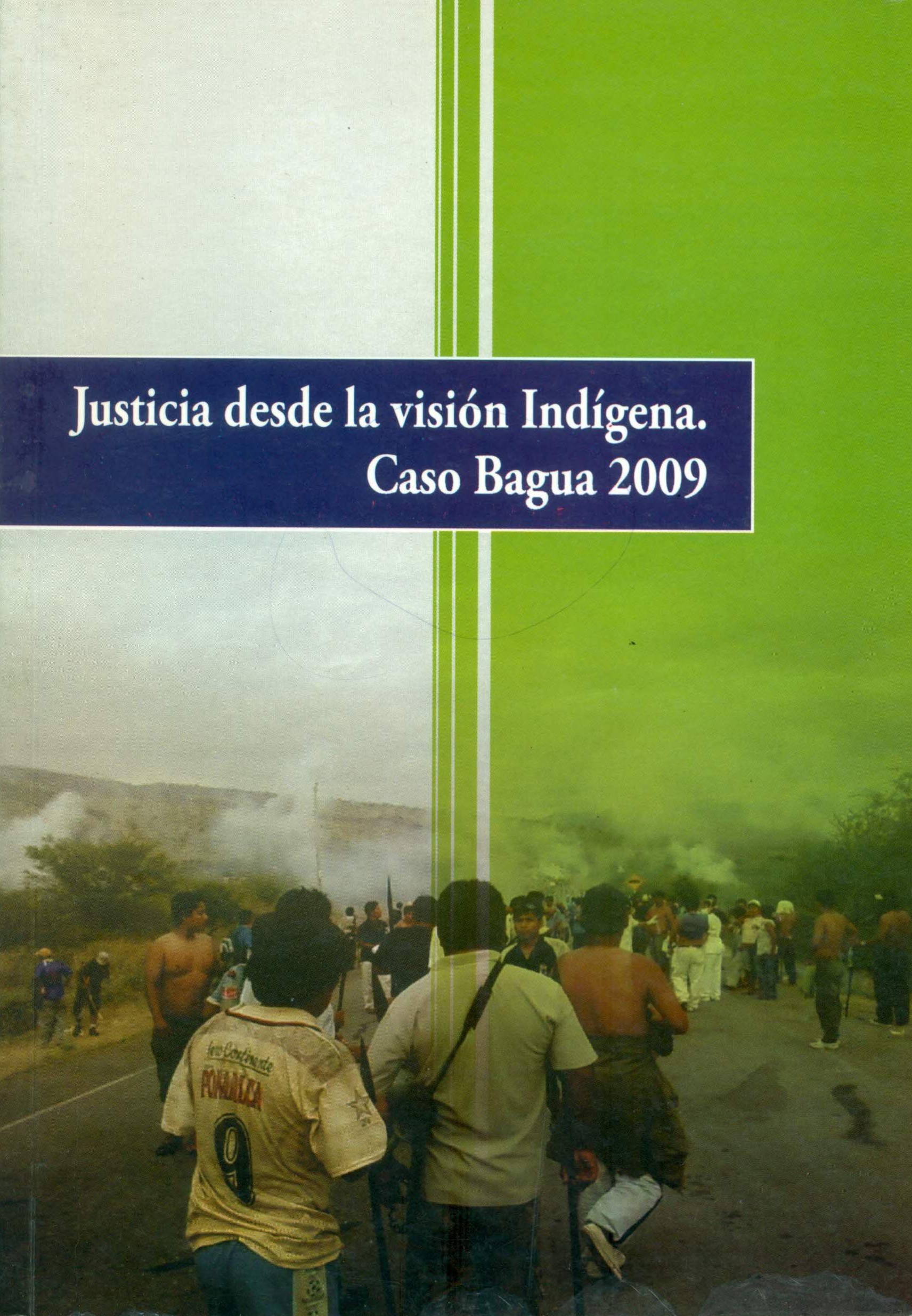 Portada de Justicia desde la visión indigena. Caso Bagua 2009