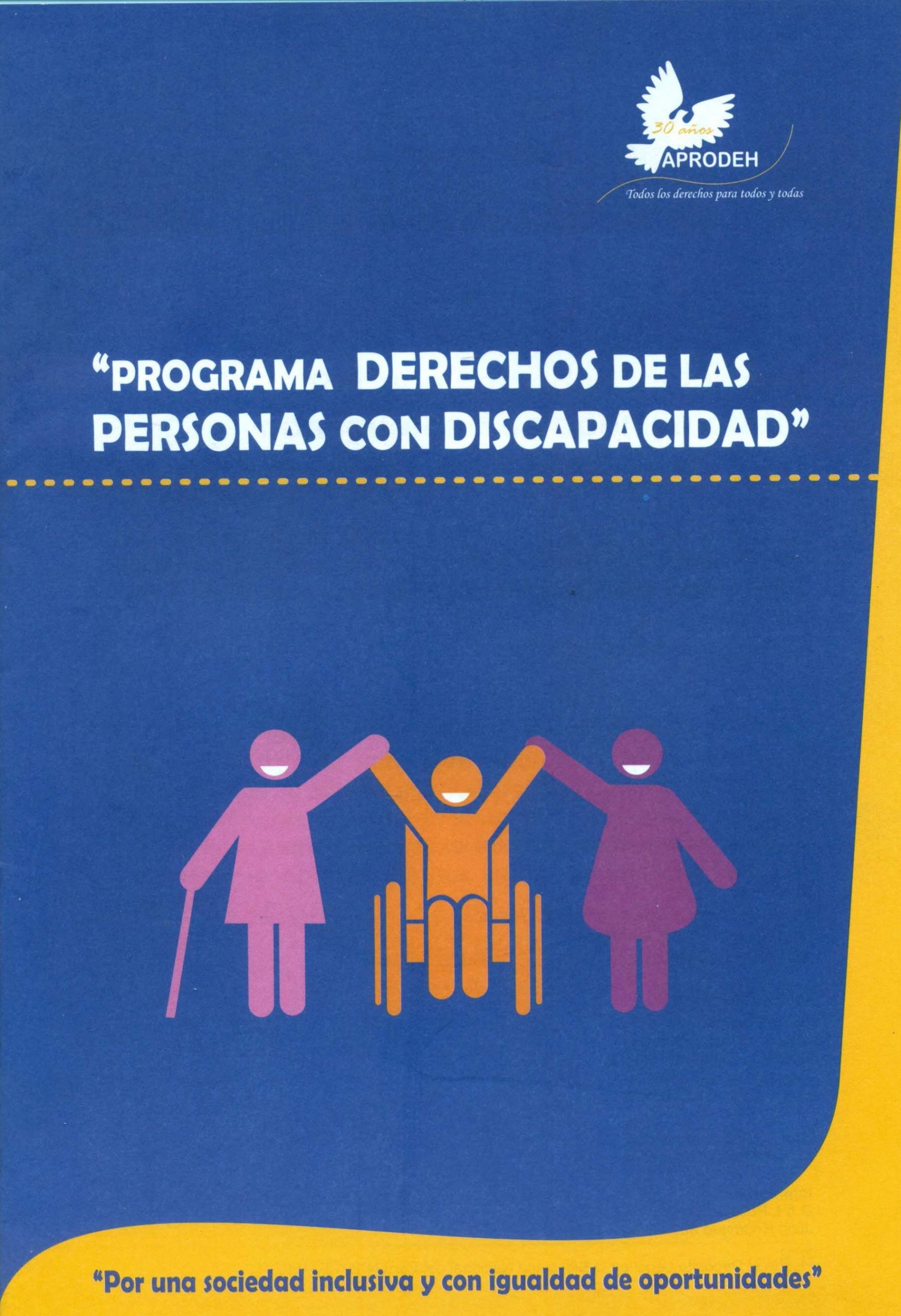 Portada de Programa derechos de las personas con discapcidad